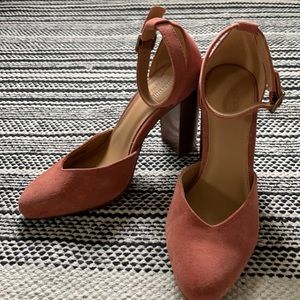 Soludos Suede Colette Heel blush/pink size 7